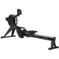 MAXXUS Rudergerät AirRow - Klappbar, Luftwiderstand, Platzsparend, mit LCD-Monitor - Rudermaschine für Zuhause, Fitness, Cardio & Krafttraining - Schwarz