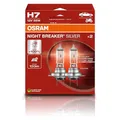 Osram NIGHT BREAKER SILVER H7, +100% mehr Helligkeit, Halogen-Scheinwerferlampe, 64210NBS-2HB, 12V Pkw, Hängebox (2 Lampen)