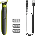 Philips Barttrimmer OneBlade Pro 360 QP2724/23 | Trimmen, Stylen, Rasieren | 360°-Klinge | 3 Aufsätze | wasserdicht