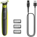 Philips Barttrimmer OneBlade 360 Face, QP2724/23, 4 Schnittstufen, 3 Aufsätze & USB-Kabel
