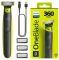 NEU Philips OneBlade 360 QP2724/23 Schwarz Barttrimmer Nass Trocken Rasierer