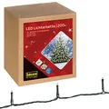 Idena 31869 - LED Lichterkette mit 200 LEDs in Gold-Gelb, für Außen und Innen, 8 Stunden Timer Funktion und Transformator, ca. 29,9 m lang, als Party Deko, Weihnachtsdeko, zur Hochzeit