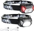 LE Stirnlampe LED Wiederaufladbar 2000 Lux Superhell Kopflampe Stirnlampe 6 Modi