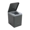 TRELINO Evo L Anthrazit (39T x 33B x 43H cm), Trockentrenntoilette, Mobile Campingtoilette ohne Chemie, Trenntoilette für Wohnmobil, Van, Camper, Camping, Garten