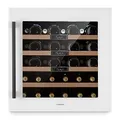 Klarstein Einbau-Weinkühlschrank, Kleiner Getränkekühlschrank Schmal, 1 Zone Weinkühlschrank mit Glastür, Indoor/Outdoor Beersafe, Kühlschrank Klein mit UV-Schutz, 5-20°C, 36 Flaschen