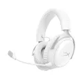 HyperX Cloud III S – Kabelloses Gaming-Headset, Multiplattform, 2,4 GHz, Bluetooth, Akkulaufzeit bis zu 120 Stunden, 2,4 GHz, 53-mm-Neigungstreiber, 10-mm-abnehmbares Mikrofon – Weiß
