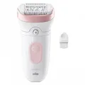 Braun SE7000 Epilierer Wet Dry 40 Pinzetten Weiß-Rosa