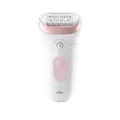 Braun Silk-épil 7 7-000 Epilierer 2 Geschwindigkeiten Akku Pink Weiß