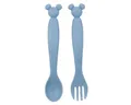 Disney Mickey Mouse Kinderbesteck Set 2-teilig – Löffel & Gabel mit Motivgriffen (2-tlg)
