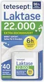 tetesept Laktase 22.000 – 40 Mini-Tabletten mit Sofortwirkung & 6h Langzeit-Depot – Laktase-Enzym zur Unterstützung der Laktoseverdauung – Nahrungsergänzung bei Laktoseintoleranz