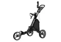 COSTWAY Golftrolley 3-Rad, mit verstellbarem Griff, Tasche