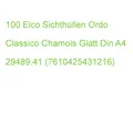 100 Elco Sichthüllen Ordo Classico Din A4 Beige Glatt 120 G/qm 29489.41 (7610425