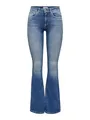 ONLY Damen Onlblush Life Mid Flared Bb Rea1319 Noos Jeans, Medium Blue Denim, S 30L EU