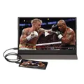 DENVER PMO-15604 tragbarer 15,6 Zoll Full HD Monitor, Cover, Lautsprecher