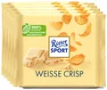 Ritter Sport Weiss & Crisp - Weiße Schokolade Cornflakes - 5 Tafeln je 100g