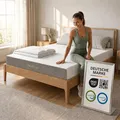 Arensberger Matratze LINA 160x200cm Höhe 11cm | NANOCELL® Gel-Schaum | Mittelfest H3 | Premium-Bezug 240g/m² | 60°C waschbar | Kaltschaum-Matratze 160x200 | Note 1,1 | Öko-Tex Zertifiziert