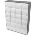 itenga Adventskalender zum Füllen Quader XL 6x4 (außen grau) - Grau