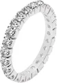 CHRIST Damen-Ring 925er Silber, recycelt Zirkonia 52 Silber 32027317