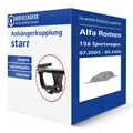 Auto Hak Anhängerkupplung starr für ALFA ROMEO 156 Sportwagon Typ 932_ AHK NEU