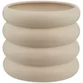 Butlers Blumenübertopf, Beige, Keramik, 17 cm, Dekoration, Blumen & Zubehör, Übertöpfe