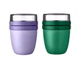 Mepal | Lunchpot Ellipse Mini | Vivid Lilac & Green | Müslibecher to go | 300 ml