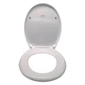 Benkstein® Toilettendeckel mit Absenkautomatik oval weiß – antibakterieller WC S