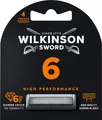 Wilkinson Sword Rasierklingen zu 6 High-Performance Rasierer 4 Stück, Männer, Wilkinson Sword, 6 High-Performance, Silber, 4 Stück(e)