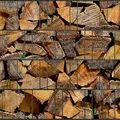 Bedruckter Sichtschutz KAMINHOLZ Zaun Sichtschutzstreifen