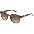 Timberland TB9323 Herren-Sonnenbrille Vollrand Rund Acetat-Gestell, braun