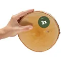 Kleine Holzscheiben 16 cm zum Holz-Deko Basteln - 3 Stk. runde EU Birkenholz Baumscheiben