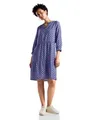 STREET ONE Damen A144100 Tunika Kleid Mit Print, Deep Blue, 40 EU