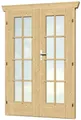 Skanholz Doppelflügeltür, 123,4 x 193 cm, vollvergalst