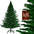 Casaria® Weihnachtsbaum Künstlich 140 150 180 240 Cm Dichte Spitzen Schneller Aufbau Metallständer Wie Echt Schwer Entflammbar Tannenbaum  Edeltanne 140cm