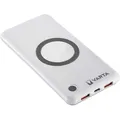 Akku Powerbank, 10.000mAh, Wireless, weiss