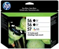 HP 56/56/57 Ink Cartridge Tri-Pack, Schwarz, cyan, magenta, Gelb