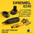 🛠️ DREMEL Kabelloses Multifunktionswerkzeug 8240  12-V-2Ah-Akku 45 Zubehören ✅