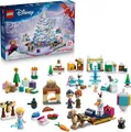 LEGO  Disney Frozen Adventskalender 2025 Kinder Spielzeug - Kreatives Spielset - Bauset mit den Figuren Elsa, Anna, Olaf, Kristoff und Sven - Geschenk für Mädchen und Jungen ab 5 Jahren - 43273