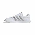 Adidas Damen BREAKNET Sleek Shoes, FTWR White/Silver met./FTWR White, 36 EU