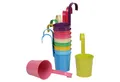 UNUS GARDEN Blumentopf Metall Blumentopf draußen Hängetöpfe mit Henkel (10 teilig in bunten fröhlichen Farben), Kräutertopf, Hängetopf für Balkon, Garten und Terrasse
