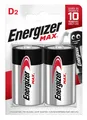 2x Energizer Max Alkaline Batterie D-Mono MN1300 LR20 1 x 2er Blister