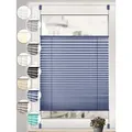 Sonello Plissee ohne Bohren Rollo Klemmfix für Fenster & Tür Lichtschutz, blickdicht, ohne Bohren, verspannt, Klemmfix, 80cm x 200cm Blau Faltrollo, Easyfix, Sonnenschutzrollo, Jalousie blau 80 cm x 200 cm