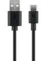 Pro USB-A USB-C - 0.1m - USB 2.0 - Schwarz