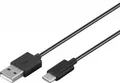 USB-C Kabel Stecker A > Micro USB C Stecker schnelles Laden & Daten 0,1 m 10 cm