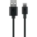 Goobay 38675 USB-C Lade- und Synchronisationskabel 0,1 m USB-A schwarz