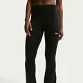 Nike Damen One Dri-FIT High-Rise Flared Leggings, Black/White, M