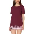 Merry Style Schlafanzug Damen Pyjama Zweiteiler Kurz aus Baumwolle Set MS10-177 bunt|rot M