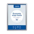 Europel Economy Klapprahmen, B2, Farbe Silber, 25x11mm Profil, eloxiertes Aluminium, Antireflexfolie, Plakate und Werbung, Hotel, Büro, Restaurant, Speisekarten, Für Posterformat 50x70,7 cm