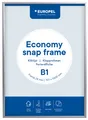 EUROPEL Plakatrahmen Economy, DIN B2, 25 mm, silber eloxiert