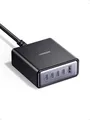 UGREEN USB C Ladegerät 65W GaN Netzteil 5-Port Desktop Ladestation 45W PPS Schnellladegerät Mehrfach kompatibel mit iPhone 17-8 Serien, Galaxy S25, S24, A15, Pixel 9, iPads, MacBook Air