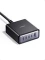 USB C Ladegerät 65W GaN Netzteil 5-Port Desktop Ladestation 45W PPS Schnellla...